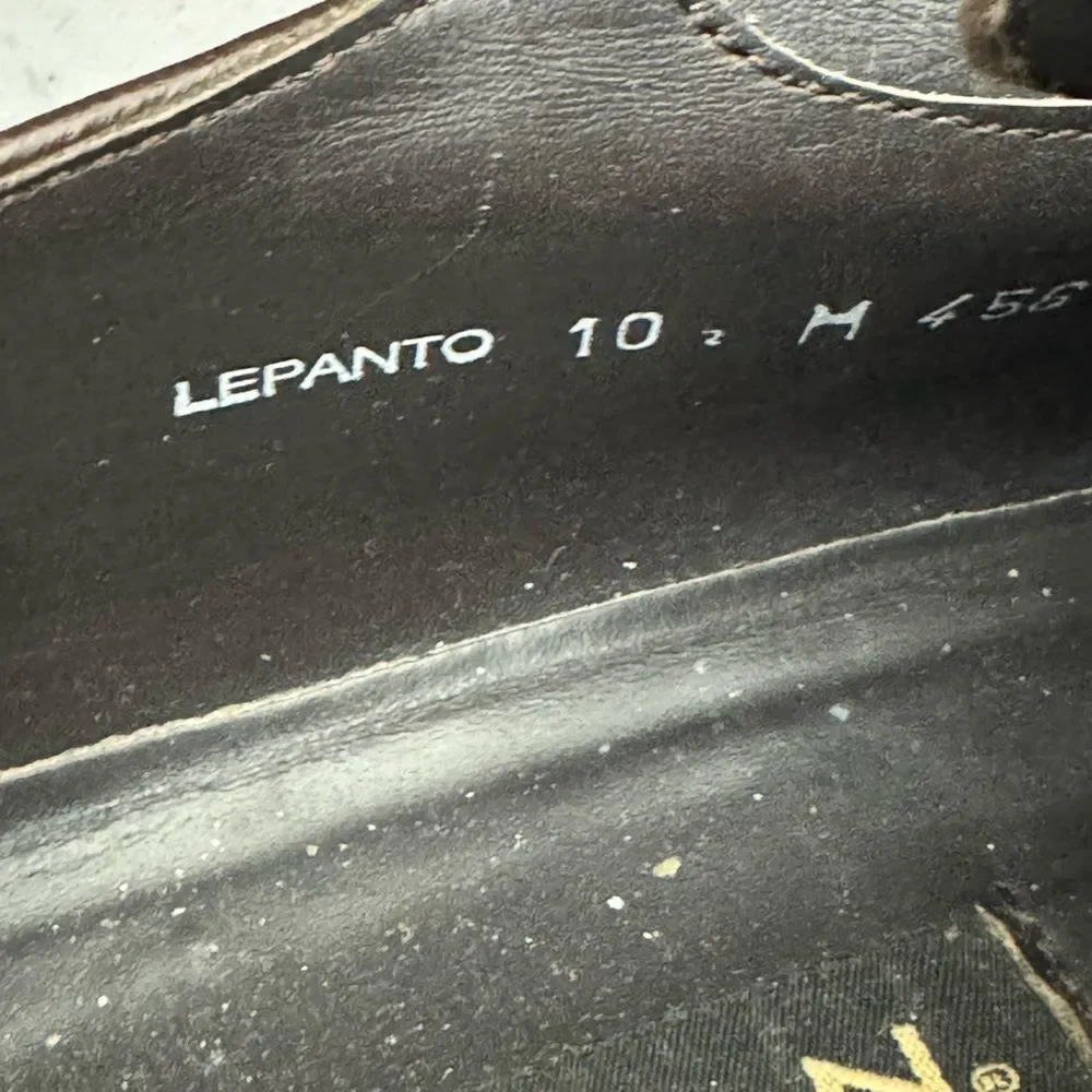 Mezlan Lepanto Brown Leather Oxford Shoes Men’s Size 10.5M Made in Spain